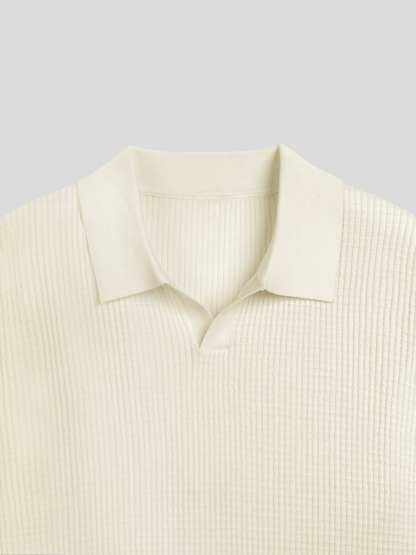 FlexKnit Active Knitted Buttonless Polo