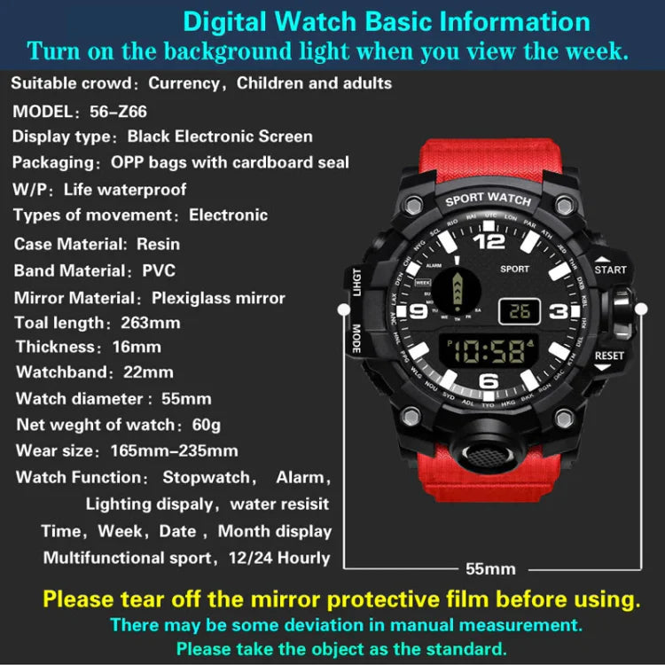 Multifunctional Waterproof Outdoor Sports Watch